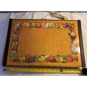 Mid Century Vintage Warm-O-Tray #‎ 60 Salvatore Puglisi Fruit Pattern